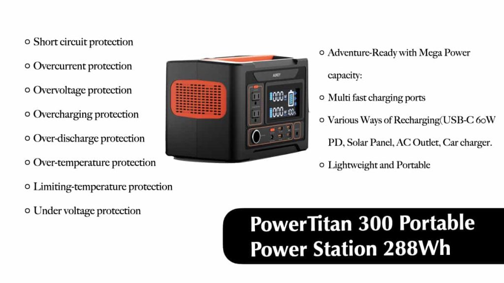 powerTitan 300 Portable power station 288Wh