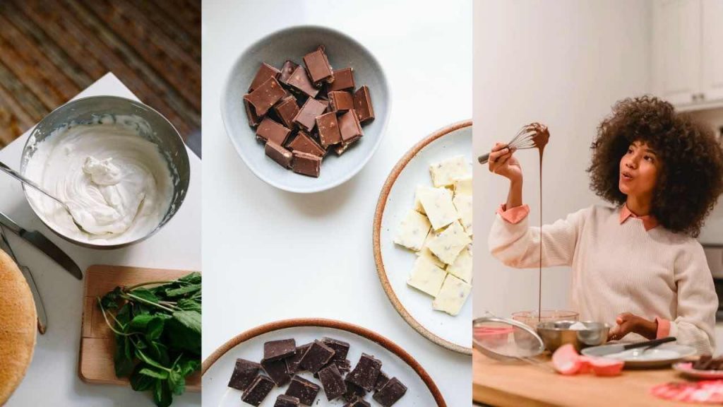 Preparing melted chocolate for coating | Coating A Cake Knife