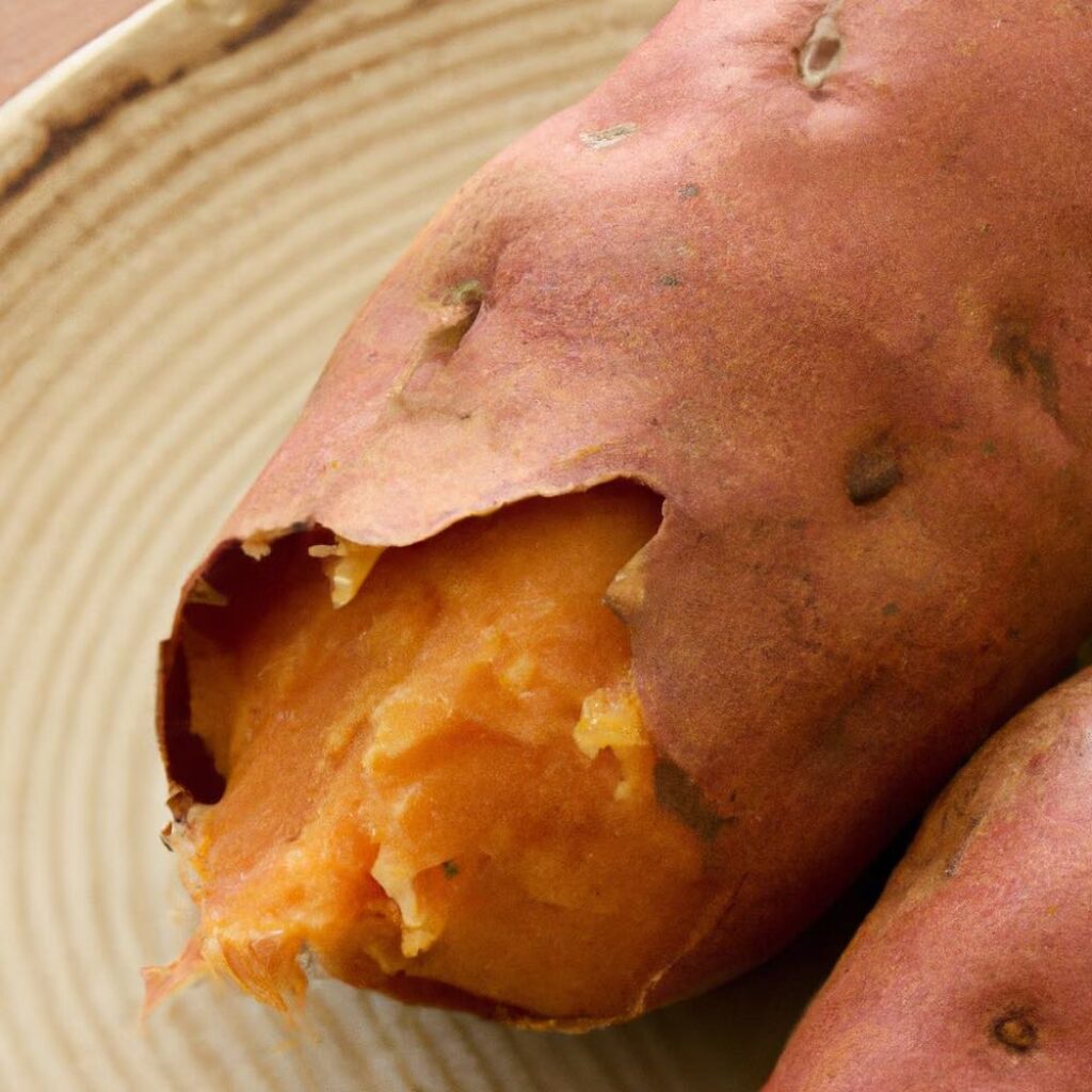bad sweet potato | Touch and smell test